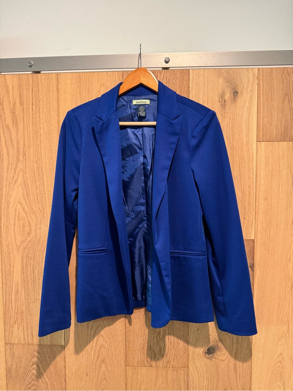 Women's Single-Breasted Cobalt Blue Blazer